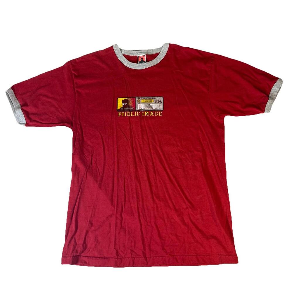 Vintage Public Image‎ Limited Shirt Sex Pistols Band T Shirt Ringer Red Men’s XL